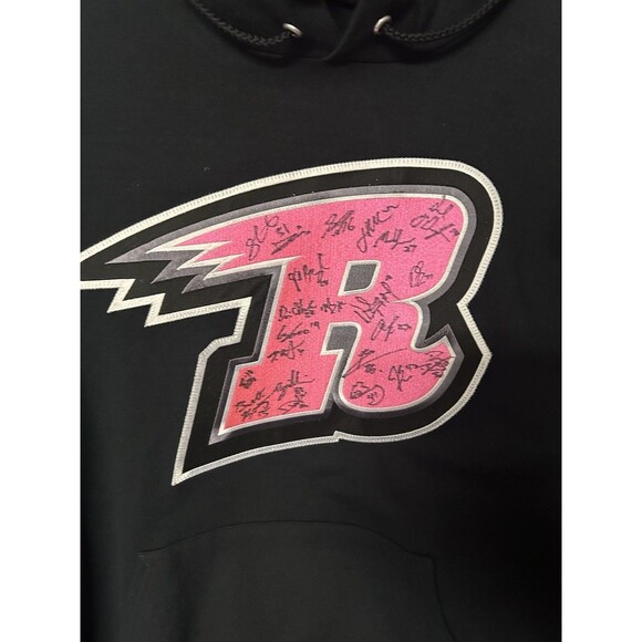 Rapid City RUSH CHL Minor Hockey Signed Awareness Hoodie #16 Black Hanes SizeXL - Picture 2 of 4